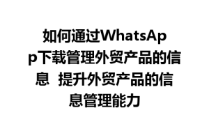 WhatsApp中文版,WhatsApp下载